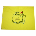 Tiger Woods Signed 2019 Masters Tournament Embroidered Flag FULL JSA #BB34065