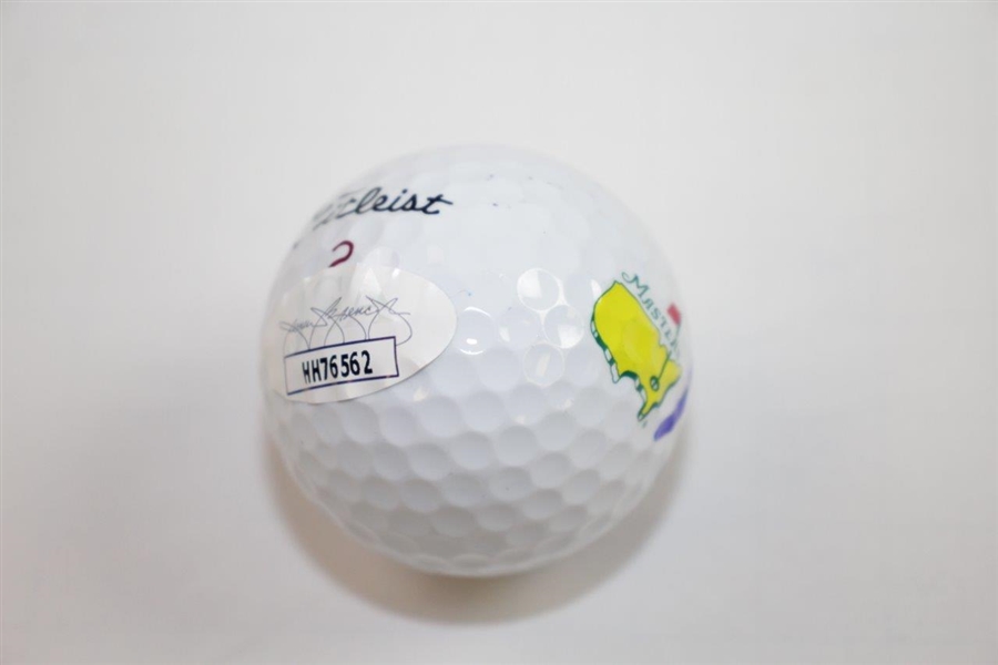 Nick Faldo Signed Masters Logo Golf Ball JSA #HH76562