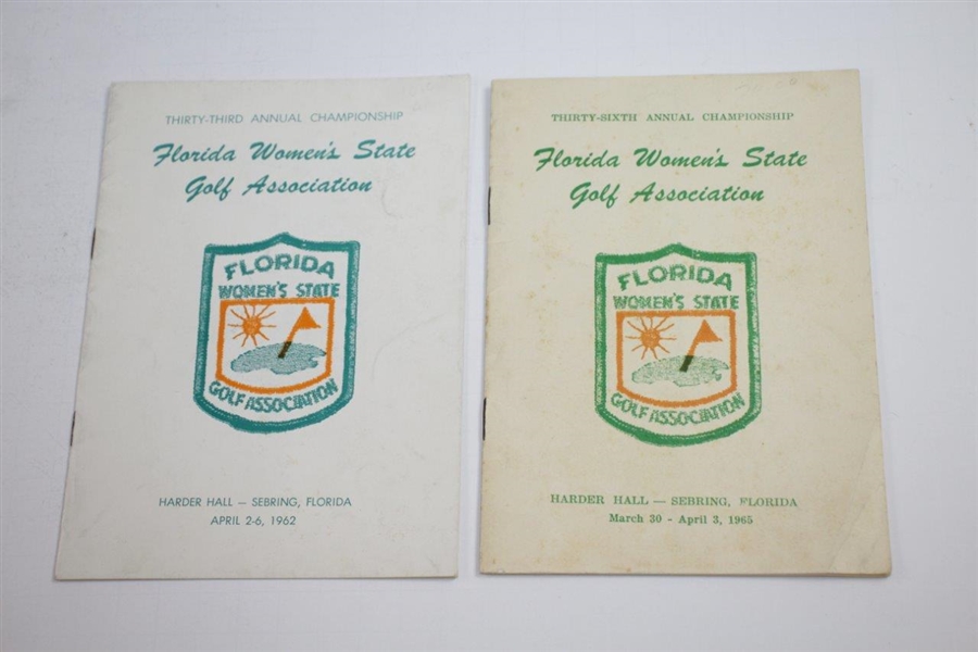 Women's State Golf Championship Programs/Guides - 1935 (Kentucky), 1958-1962-1965-1966 (Florida)