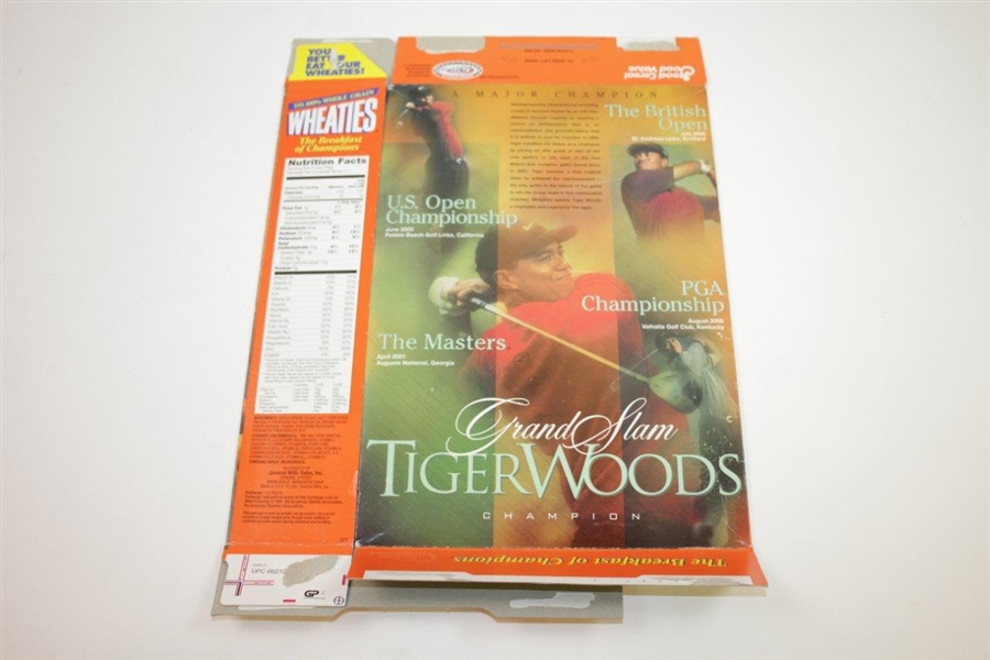 Tiger Woods Signed Wheaties 'Grand Slam Champion' Ltd Ed Box JSA FULL #BB46564