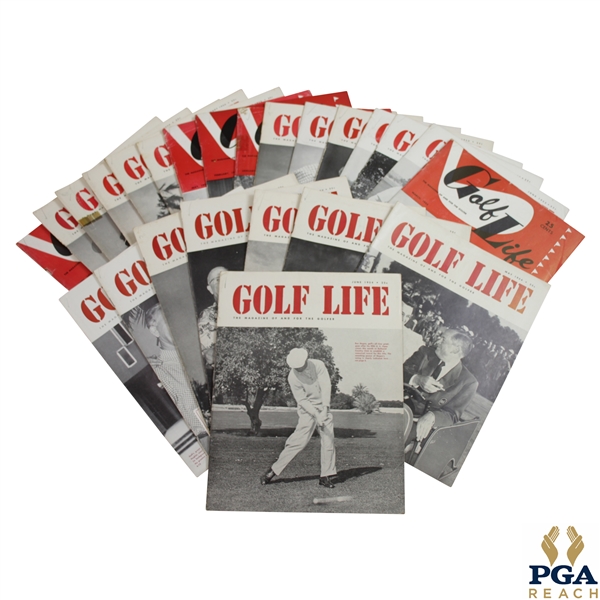 1953 & 1954 'Golf Life' Golf Magazines - Twenty-Four (24)