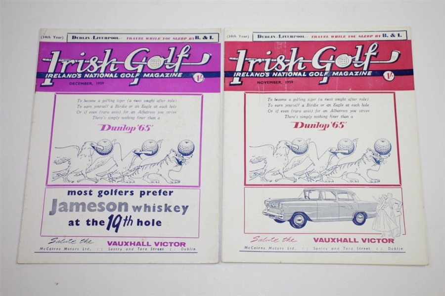 1957, 1958, & 1959 Irish Golf 'Ireland's National Golf Magazine' - Thirty-Four (34)
