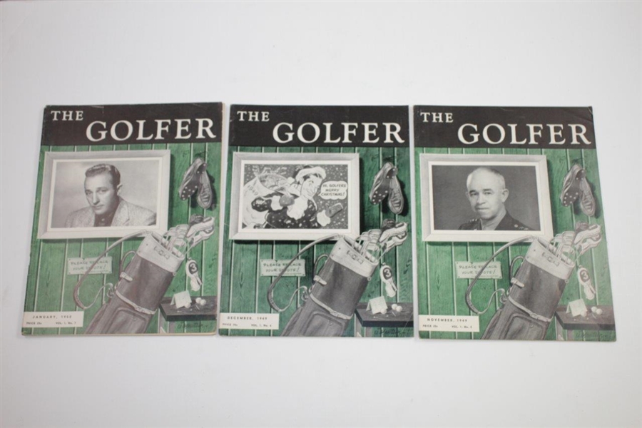 1949 The California Golfer (The Golfer) Golf Magazines - Eighteen (18)