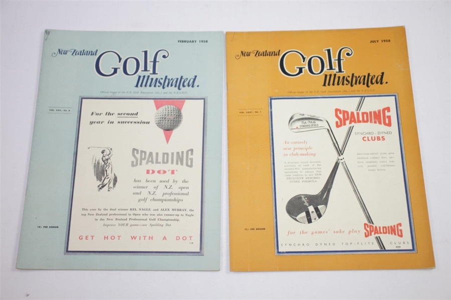 1958 New Zealand Golf Illustrated Golf Magazines - Eleven (11)
