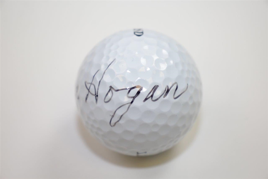 Ben Hogan Signed Legend 'Hogan-100' Golf Ball JSA ALOA
