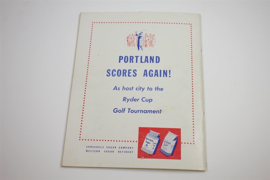 1947 Ryder Cup at Portland Golf Club Signed by Both Teams & Captains JSA ALOA