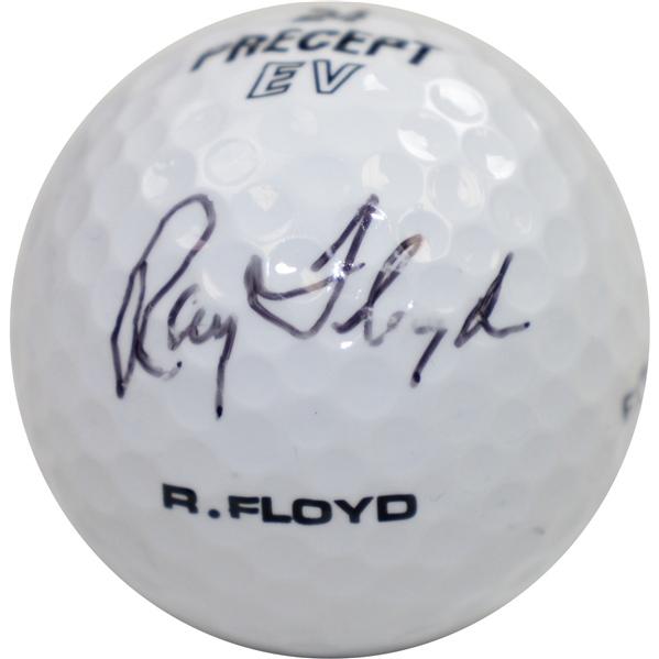 Ray Floyd Signed Personal Precept EV 'R. Floyd' Logo Golf Ball JSA ALOA
