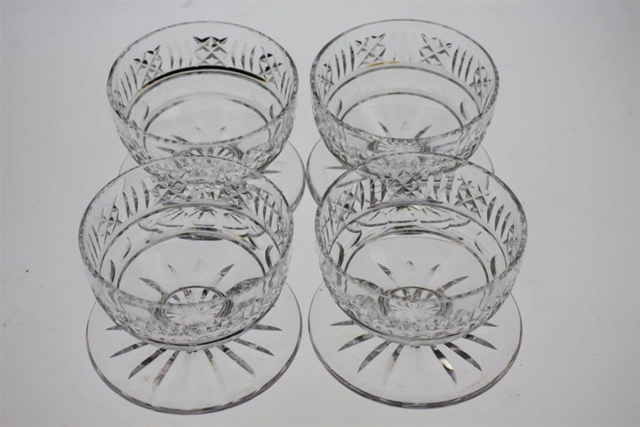 Bobby Wadkins' PGA Cut Crystal Punch Bowl with Four Glasses