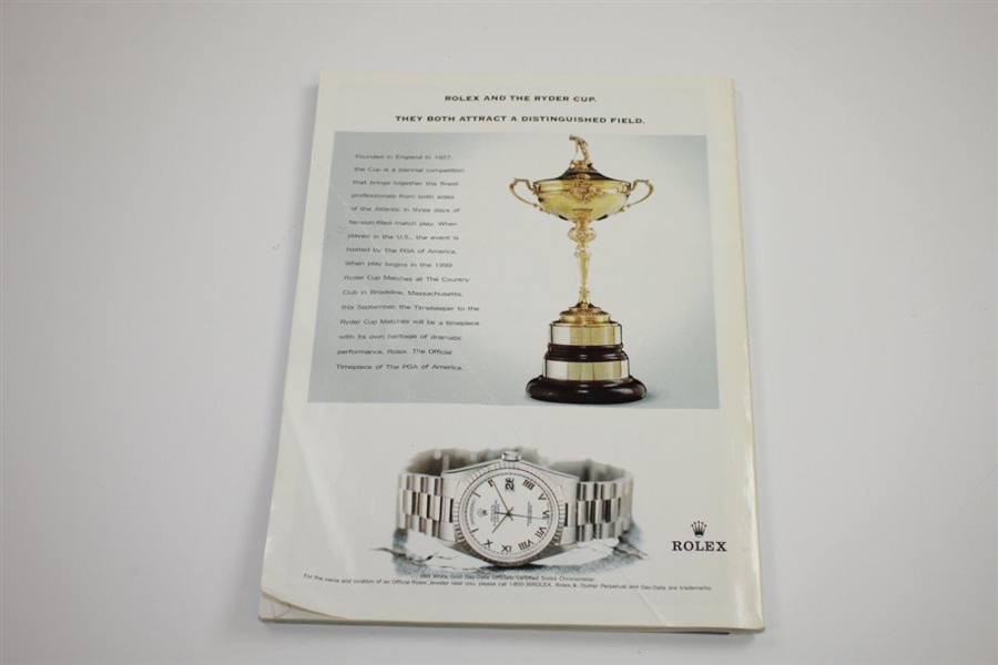 1999 Ryder Cup at The Country Club Brookline Commemorative Issue Program