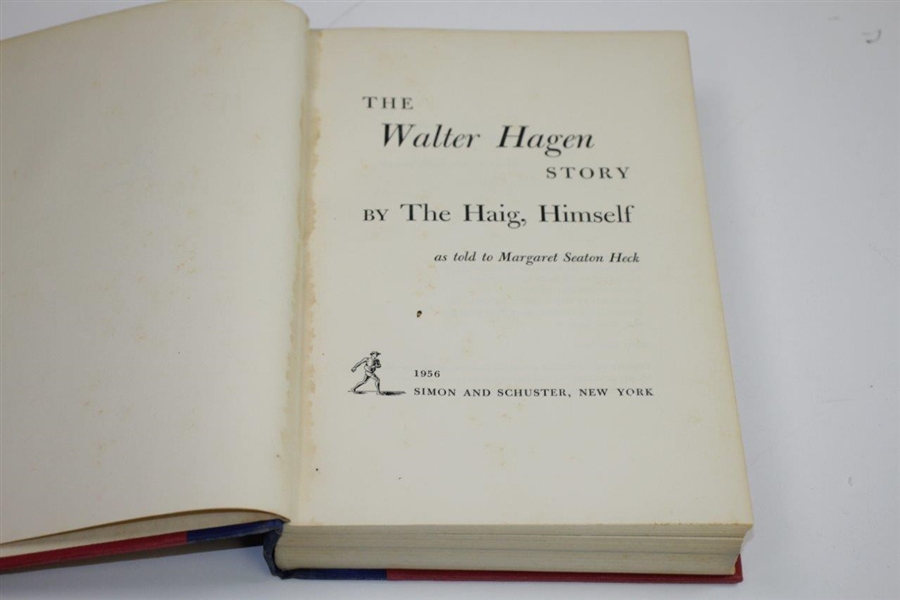 Walter Hagen Signed 'The Walter Hagen Story' by Margaret Seaton Heck JSA ALOA