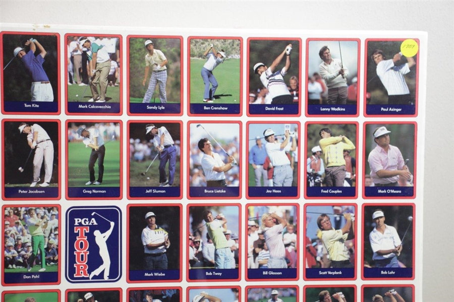Uncut Sheet of 1989 PGA Tour Golf Cards