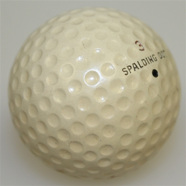 Ben Hogan 1948 US Open at Riviera CC Used Spalding Dot Golf Ball with Final Rd Ticket - Gifted to Ralph Hutchison