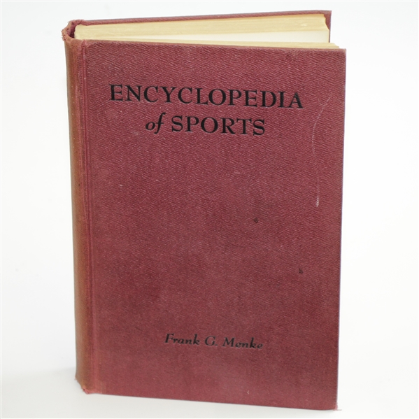 1944 'Encyclopedia of Sports' Book by Frank G. Menke - Charles Price Collection