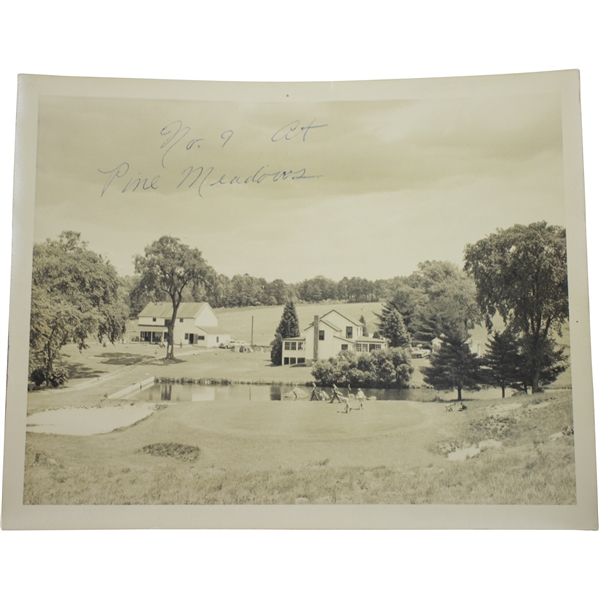 Original Hole #9 at Pine Meadows 8x10 Photo - Writing on Front
