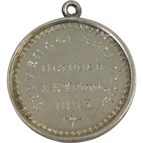1893 Stevenage Golf Club Gentlemens Medal Won by A.C. Young