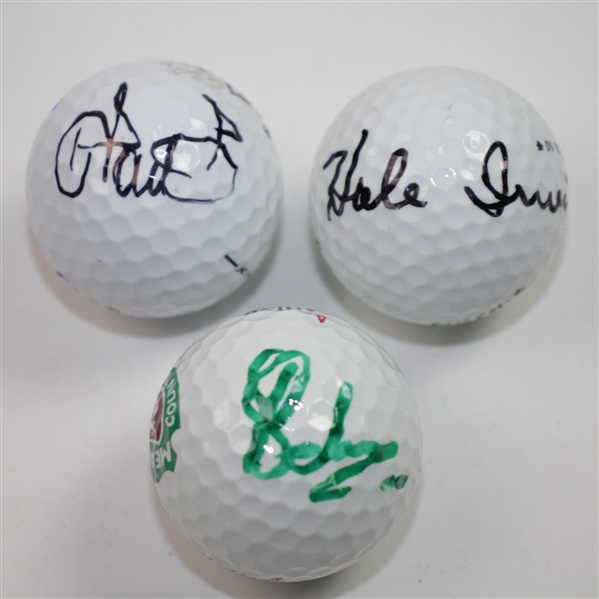Hale Irwin, Charl Schwartzel and Ian Poulter Signed Golf Balls JSA ALOA