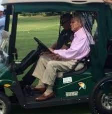 Arnold Palmer's Personal 2011 EZ-GO RXV Freedom Electric Golf Cart Serial #513747