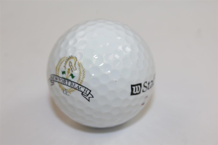 Craig Stadler Signed Newport Beach Wilson Logo Golf Ball JSA ALOA
