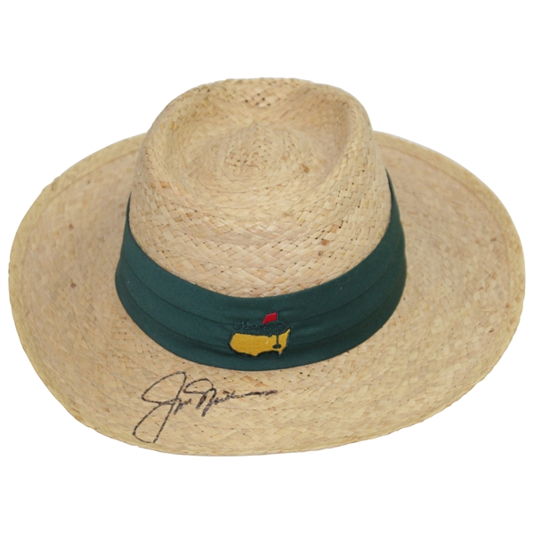 Jack Nicklaus Signed Masters Tournament Straw Hat - Size L/XL JSA #HH62684