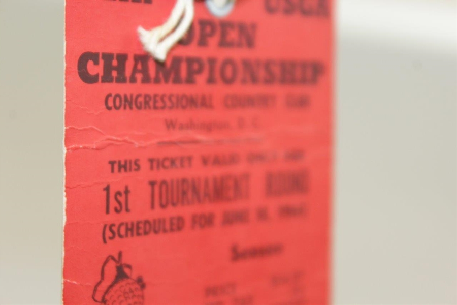 1964 US Open at Congressional CC First Rd Ticket #C1037 - Ken Venturi Winner