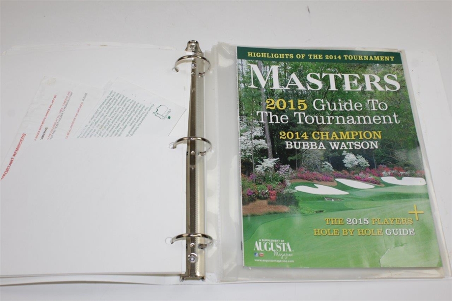 2014-2015 Masters Tournament Player Guide with Rules & Information Packet - Molinari