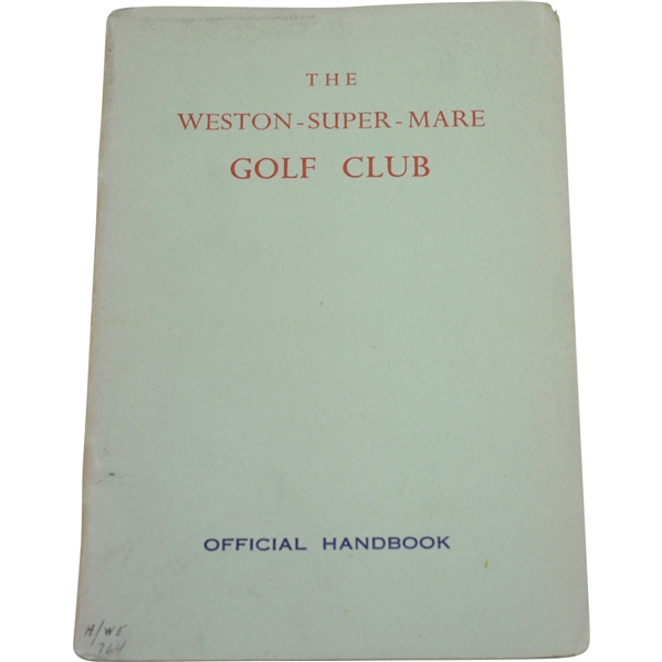 The Weston-Super-Mare Golf Club Official Handbook