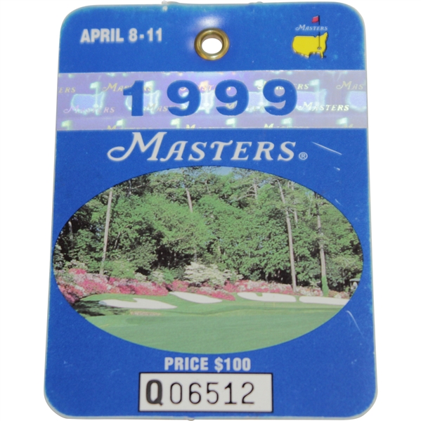1999 Masters Tournament Series Badge #Q06512 - Jose Maria Olazabal Winner