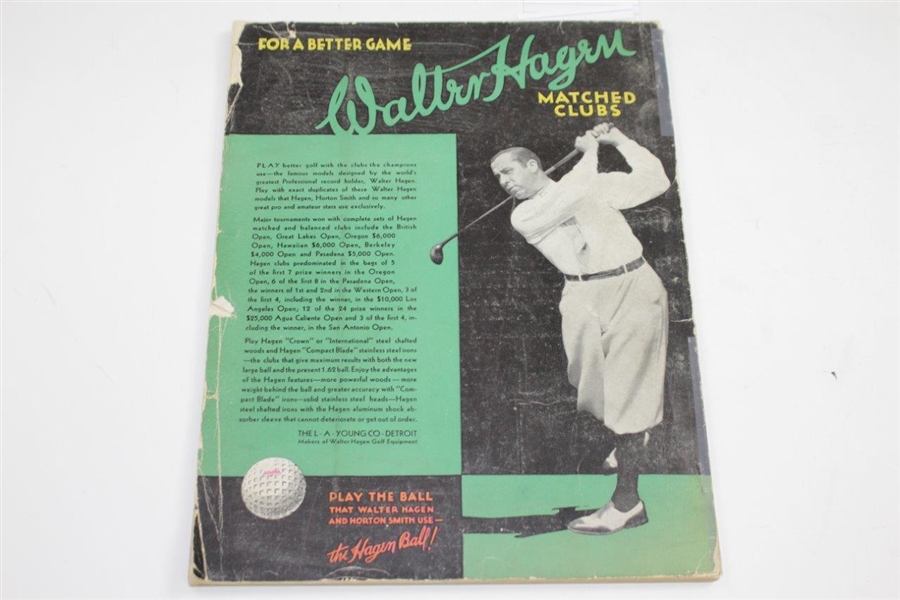 Bobby Jones on Golf Magazine with Introduction by Grantland Rice - Copyright 1929-1930