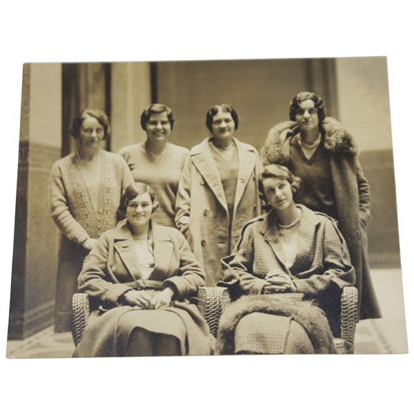 1930 Original United States Women's Golf Team Photo In Paris - Maureen Orcutt Collection 