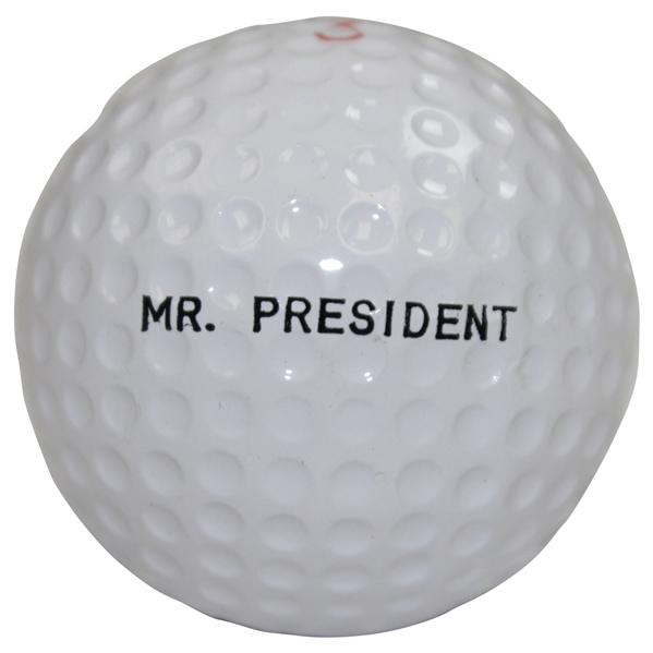 Dwight D. Eisenhower Personal 'Mr. President' Logo Golf Ball - Rod Munday Collection