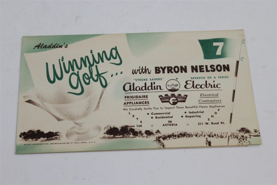 Vintage 'Winning Golf' with Byron Nelson Lesson-Minder Kit Booklets #1-12