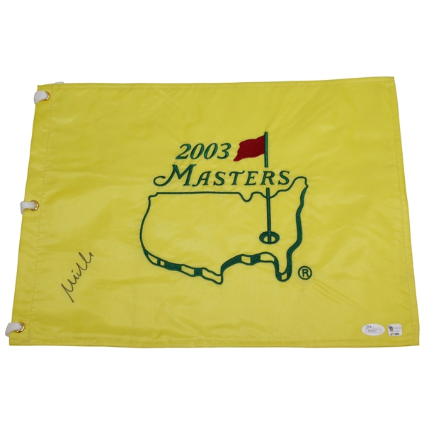 Mike Weir Signed 2003 Masters Embroidered Flag JSA #P94935