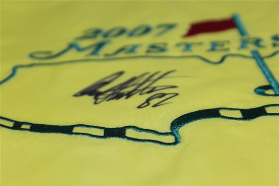 Craig Stadler Signed 2007 Masters Embroidered Flag with '82' JSA ALOA