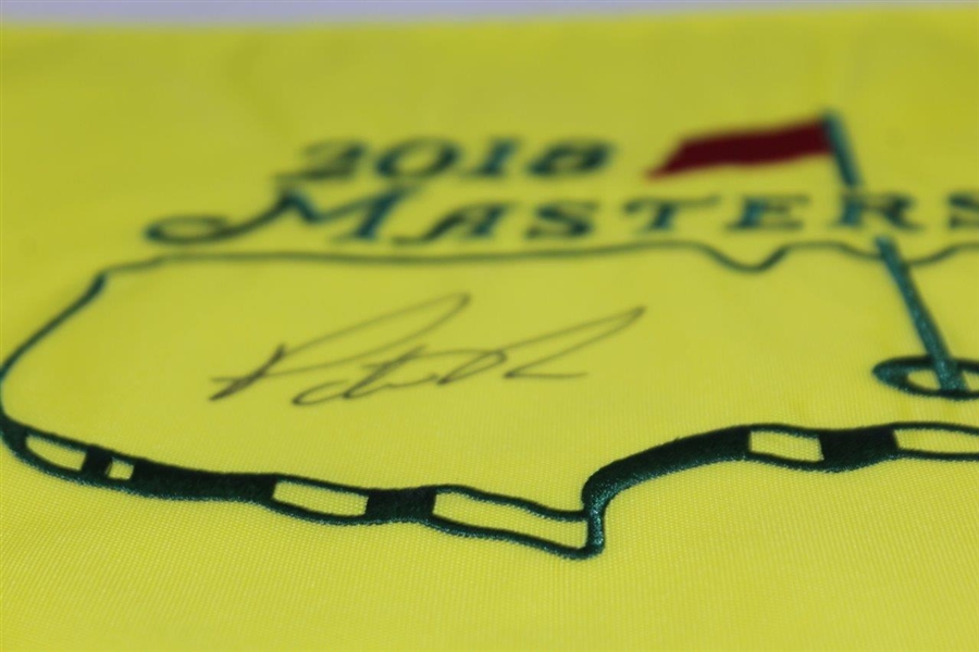 Patrick Reed Signed 2018 Masters Embroidered Flag JSA #V87391