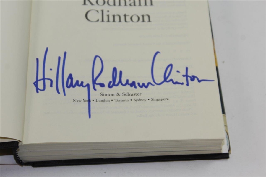 Hillary Rodham Clinton Signed 'Living History' Book JSA ALOA