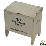 1926 Pinehurst Golf Balls Mini-Sand Tee Box Holder - 18th Hole - 375yds - Par 4