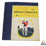 1938 Golf in North Carolina by O.B. Keeler with Letter to Otto Probst Signed by Keeler JSA ALOA