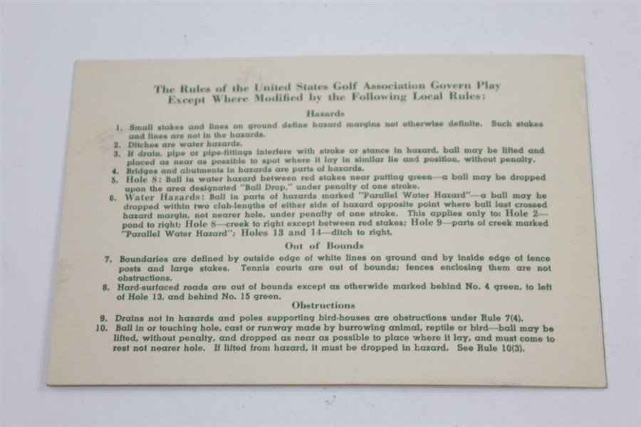 1947 US Open Championship at St. Louis Country Club Official Scorecard with Ticket Order Booklet
