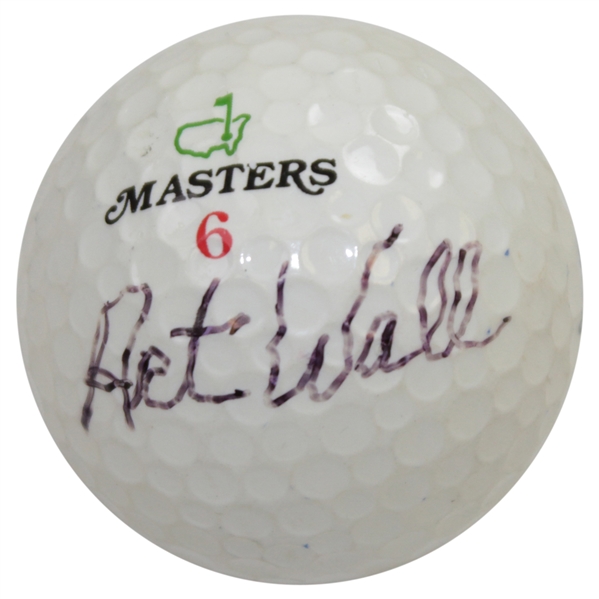 Art Wall Signed Classic Masters Tournament Logo Golf Ball JSA ALOA