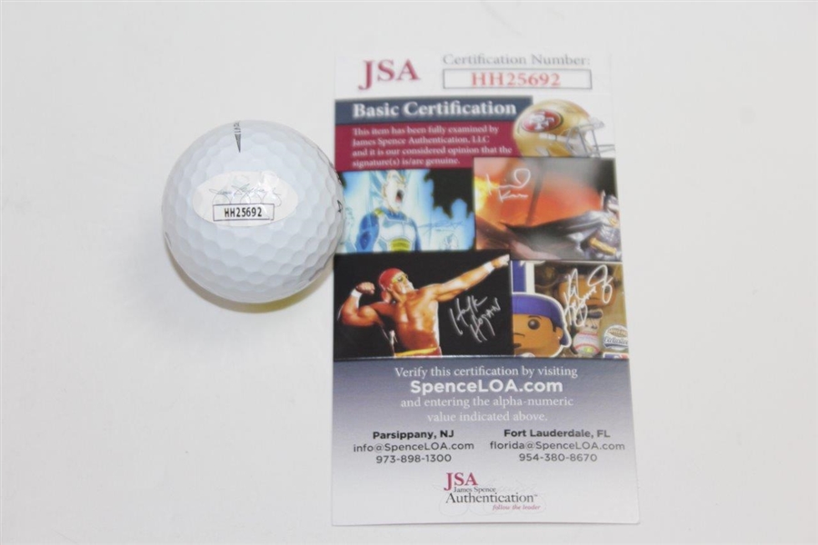 Patrick Reed Signed Masters Logo Golf Ball with '2018' & '-15' JSA #HH25692