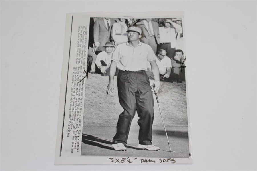 Bob Goalby 1961 Wire Photos from LA Open & Bing Crosby