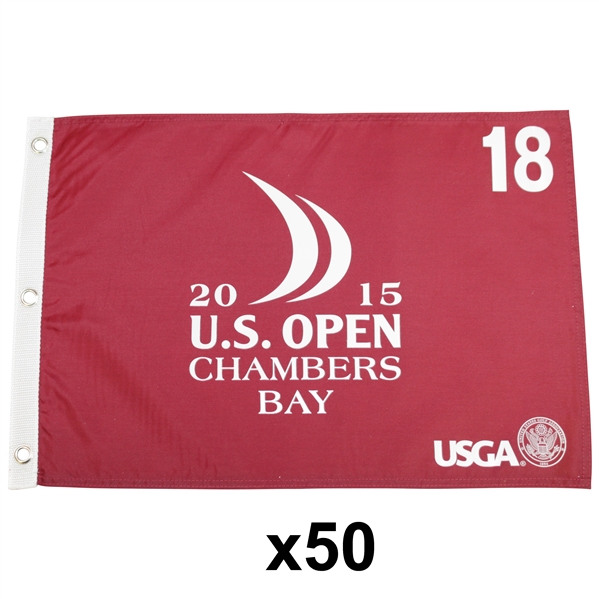 Fifty 2015 US Open Championship at Chambers Bay Red Screen Flags (50)