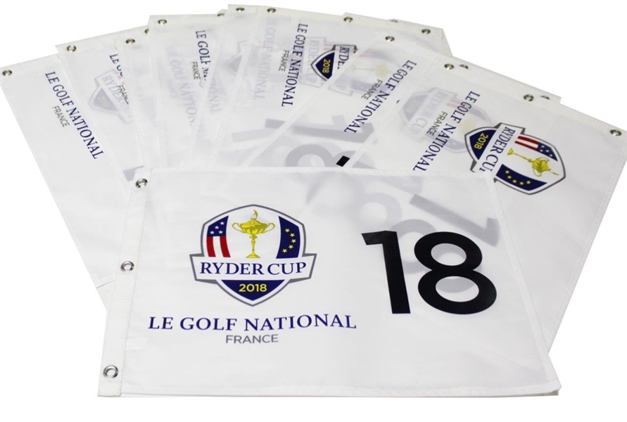 Ten 2018 Ryder Cup at Le Golf National White Screen Flags (10)