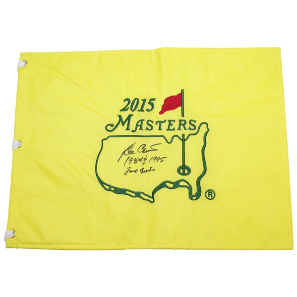 Ben Crenshaw Signed Masters 2015 Flag with Years Won Inscription & 'Final Masters' JSA ALOA