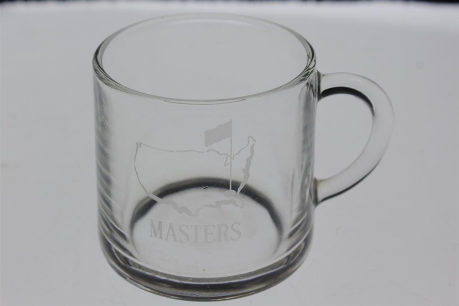 Masters Tournament Clear Glass Coffee Cup - Excellent Condition