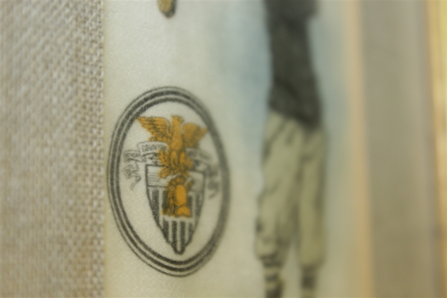 Vintage West Point, Brown, Wisconsin, & Annapolis Silks in Framed Presentation