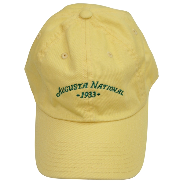 Masters Augusta National '1933' Members Yellow American Needle Caddy Hat