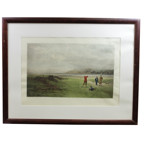 1894 Print The Drive by Douglas Adams from his Original 1893 Painting - Framed