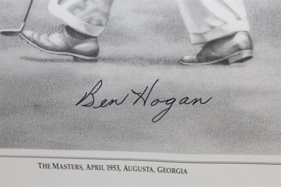 Ben Hogan Signed 1992 Harold Bluestein Ltd Ed Lithograph 1953: The Hogan Years 54/3500 - Framed JSA ALOA