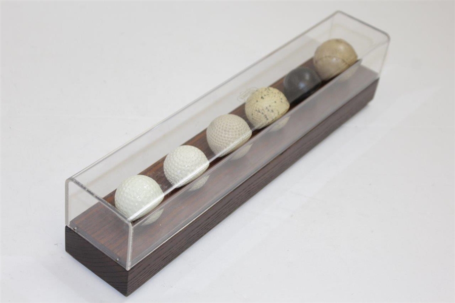 Classic Craftsmen 'The Evolution of the Golf Ball' Display